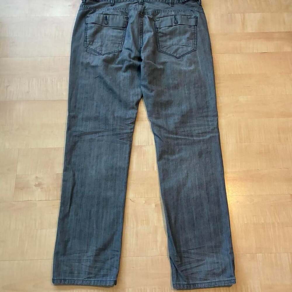 Vintage Sean John Grey Faded Straight Leg Denim Jeans Mens 40x33